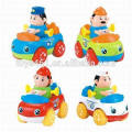 Mini juguetes de coches de fricción de dibujos animados para los niños mini plástico coche